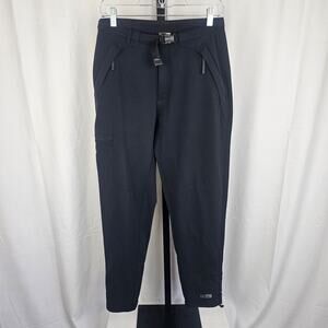 REI Women's Outdoor Softshell Pants w/ Belt, Size 8 Petite, Black, Hiking/Travel